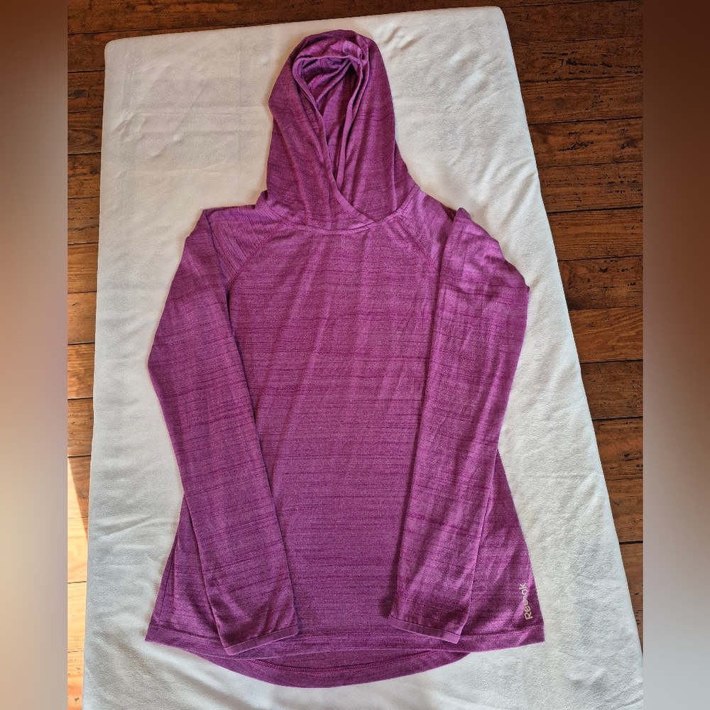 Reebok Purple Hooded Sweatshirt